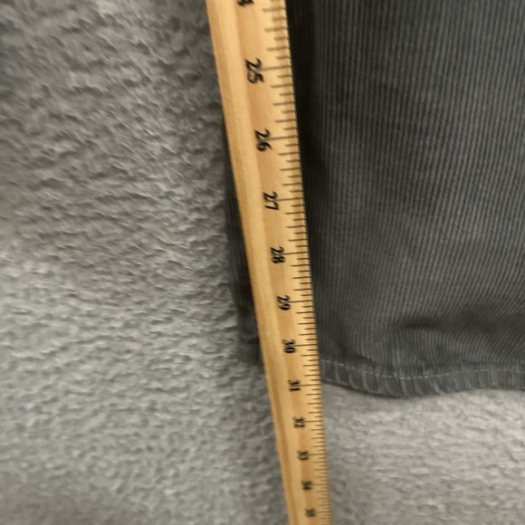 American Eagle Jeans Mens 42x32 Gray Corduroy Original Straight Pants Cotton - Picture 5 of 11